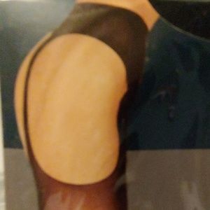 Plus Size Sheer White Suspenderhose